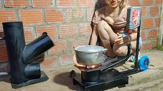 homemade waste oil stove