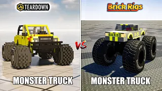 TEARDOWN MONSTER TRUCK VS BRICK RIGS MONSTER TRUCK ( WHICH IS BEST? )