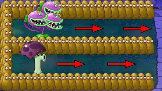 Plants vs Zombies Hack 99 Scaredy shroom Vs 99 Chomper Vs Gargantuar Vs Dr. Zomboss