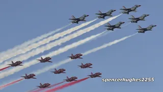 Red Arrows & Thunderbirds in formation! + Red Arrows Demo 2019 Huntington Beach Air Show