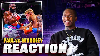 Israel Adesanya Reacts to Jake Paul vs Tyron Woodley & Talks Boxing