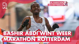 'Wat een HELD!' Wat een FAVORIET!' | Zo won Bashir Abdi de NN Marathon Rotterdam 2023