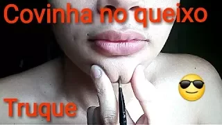 Como fazer covinha  - Covinha no queixo / Truque de maquiagem