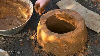 How to Make an Asian Earth Oven. Simple technologies.