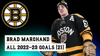 Brad Marchand (#63) All 21 Goals of the 2022-23 NHL Season