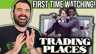 TRADING PLACES MOVIE REACTION! EDDIE MURPHY IS A COMEDY IMPROV GENIUS