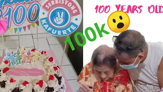 100k para sa isang LOLA na umabot ng 100YRS OLD