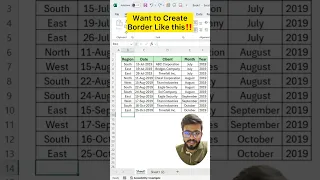 Don't draw border manually in Excel‼️Instead Use Automate Border #excel #exceltips #exceltricks