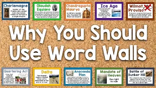 7 Reasons to Use Word Walls in Your Social Studies Classroom