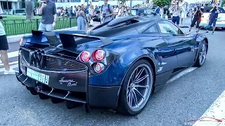 1350HP 1 of 1 Pagani Huayra Pearl - Start Up, LOUD Revs & driving in Monaco !