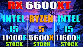 INTEL i5 11400F vs RYZEN 5 5600X vs INTEL i5 11600K || PC GAMES TEST ||