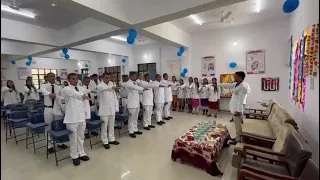 My Apron ceremony 👨‍⚕ | First Day of College | BHMS Medical College 🎓