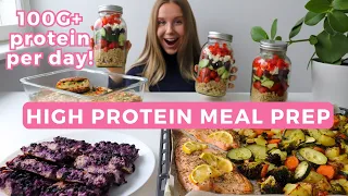 Healthy & High protein Weekly Meal Prep | 100G protein per day!