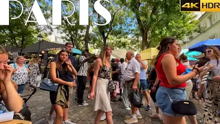 🇫🇷[PARIS 4K] WALK IN PARIS "PLACE DU TERTRE IN MONTMARTRE" (4K 60 FPS VERSION) 27/AUGUST/2023