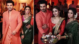 Parineetii Actors Anchal Sahu,Ankur Verma & Tanvi Dogra Seek Blessings Of Bappa | MS shorts