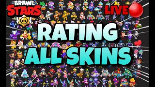 Rating EVERY SKIN in Brawl stars LIVE!!!