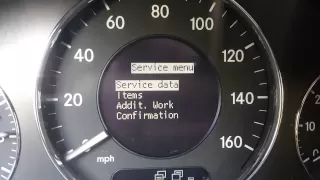 02- 08 mercedes benz e320 oil change service warning reset