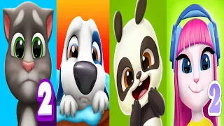 My Talking Tom 2 Vs My Talking Hank 2 Vs My Talking Panda 2 Vs My Talking Angela 2