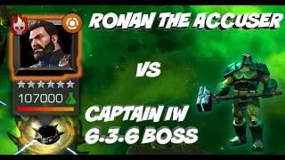 CAPTAIN AMERICA IW 6.3.6 BOSS RONAN | Marvel Contest of Champions