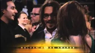 Johnny Depp Angelina Jolie Golden Globes 2011