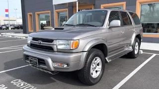 2002 Toyota 4Runner SR5 4WD ** SPORT PACKAGE ** SUNROOF ** Low Miles Super Clean **