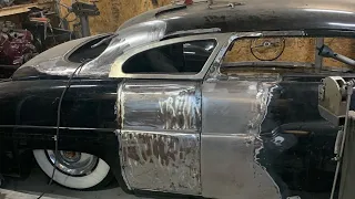 EP1 HOW TO CHOP A top  ON A 1950 MERCURY AND CONVERT IT INTO A 2 DOOR KUSTOM