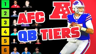 Ranking EVERY AFC Quarterback Into Tiers (NFL QB Tiers 2023)