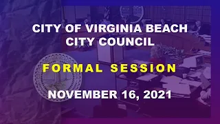 City Council Formal - 11/16/2021