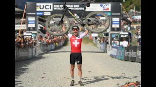 START to FINAL LAP MENS ELITE XCO 2022 MTB UCI World Championship highlights | NINO SCHURTER