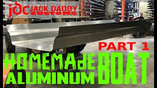 Homemade aluminum boat - Jack daddy customs - part 1 #DIY