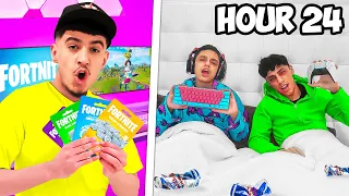 Last To Stop Playing Fortnite Wins V-Bucks Challenge With Brothers!