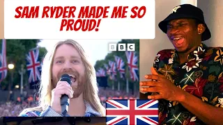 Sam Ryder performs SPACE MAN at the Queen's Platinum Party at the Palace - BBC | REACTION