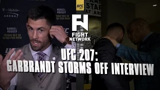 Cody Garbrandt Storms Out of Interview with Dominick Cruz | UFC 207