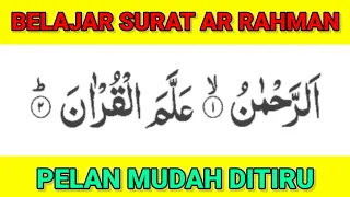 Surat ar rahman // belajar ngaji pelan pelan // mudah ditiru