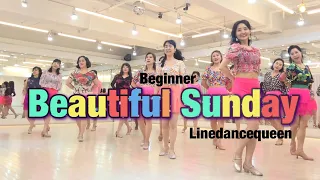 Beautiful Sunday Line Dance l Beginner l 뷰티풀 썬데이 라인댄스 l Linedancequeen