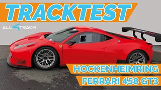 Tracktest - Ferrari 458 GT3 - Hockenheim GP - 1:39 min - Driver: Daniel Schwerfeld