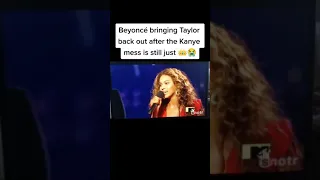 beyonce calls taylor swift on stage #shorts