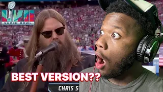 FIRST TIME REACTING TO Chris Stapleton Sings the National Anthem at Super Bowl LVII