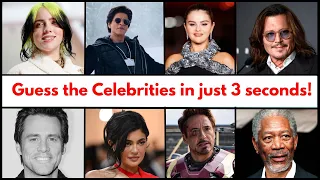 Can you Guess The Celebrity in 3 Seconds | Top 50 Famous People in The World #Famouscelebrity #Quiz