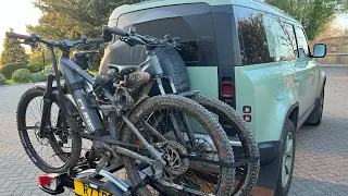 Thule bike carrier with new Defender (Velo Compact)