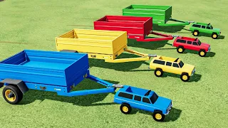 Mini Car Of Colors! RC Loader Cars! CORN CHAFF, LOAD & SELLING on COOL SELLING POINT! FS22