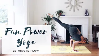 FUN POWER YOGA | 20-Minute Flow, Level 2-3 | CAT MEFFAN