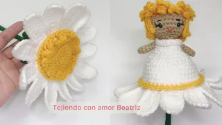 Tejo flor mágica Margarita REVERSIBLE!! INCREÍBLE regalo para una novia 👰‍♀️ en punto de crochet