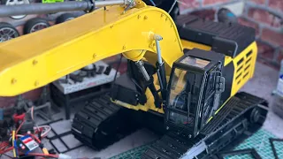 Экскаватор cat349e cat349e excavator установка гидроцилиндров, покраска, 3d экскаватор cat349