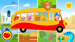 Колёса автобуса - в экосистемах ♫ детские песни ♫ Плим Плим