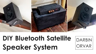 Building a DIY Bluetooth Satellite Speaker System w/ Subwoofer