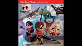 Disney Pixar INCREDIBLES 2 Read Along Aloud Story Audio Book with Character Voices Sound Effects