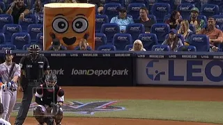 Shades of SpongeBob: Cinnamon Toast Crunch cereal mascot takes in Mets-Marlins game