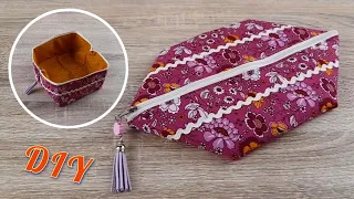 DIY / Пенал косметичка своими руками быстро и просто! / Как сшить подарок на ВОСЬМОЕ МАРТА