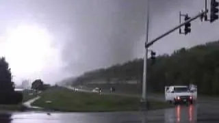 Tornado crossing 9 highway- Parkville, Missouri May 4th, 2003